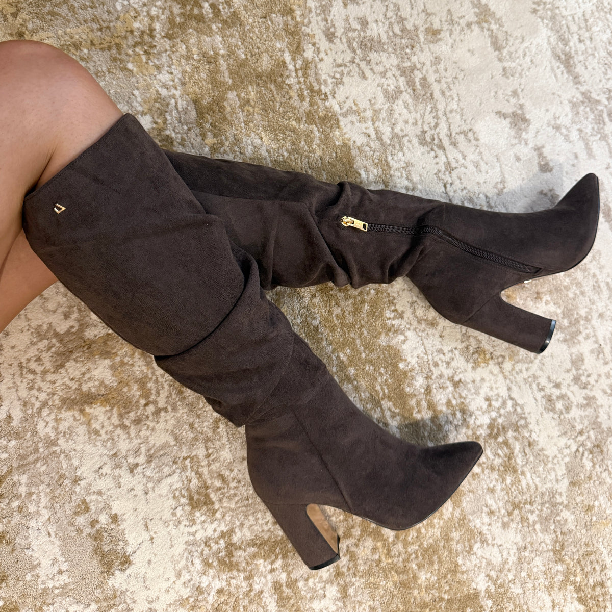 Una Healy (U20) Long Leg Faux Suede Boot 'Famous Friends