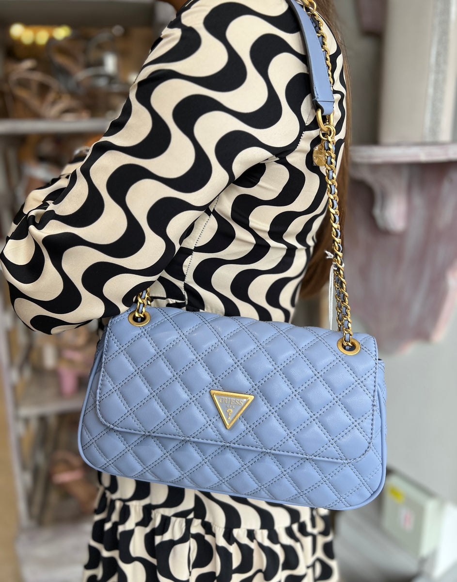 Guess Giully Quilted Convertible Flap Crossbody Bag