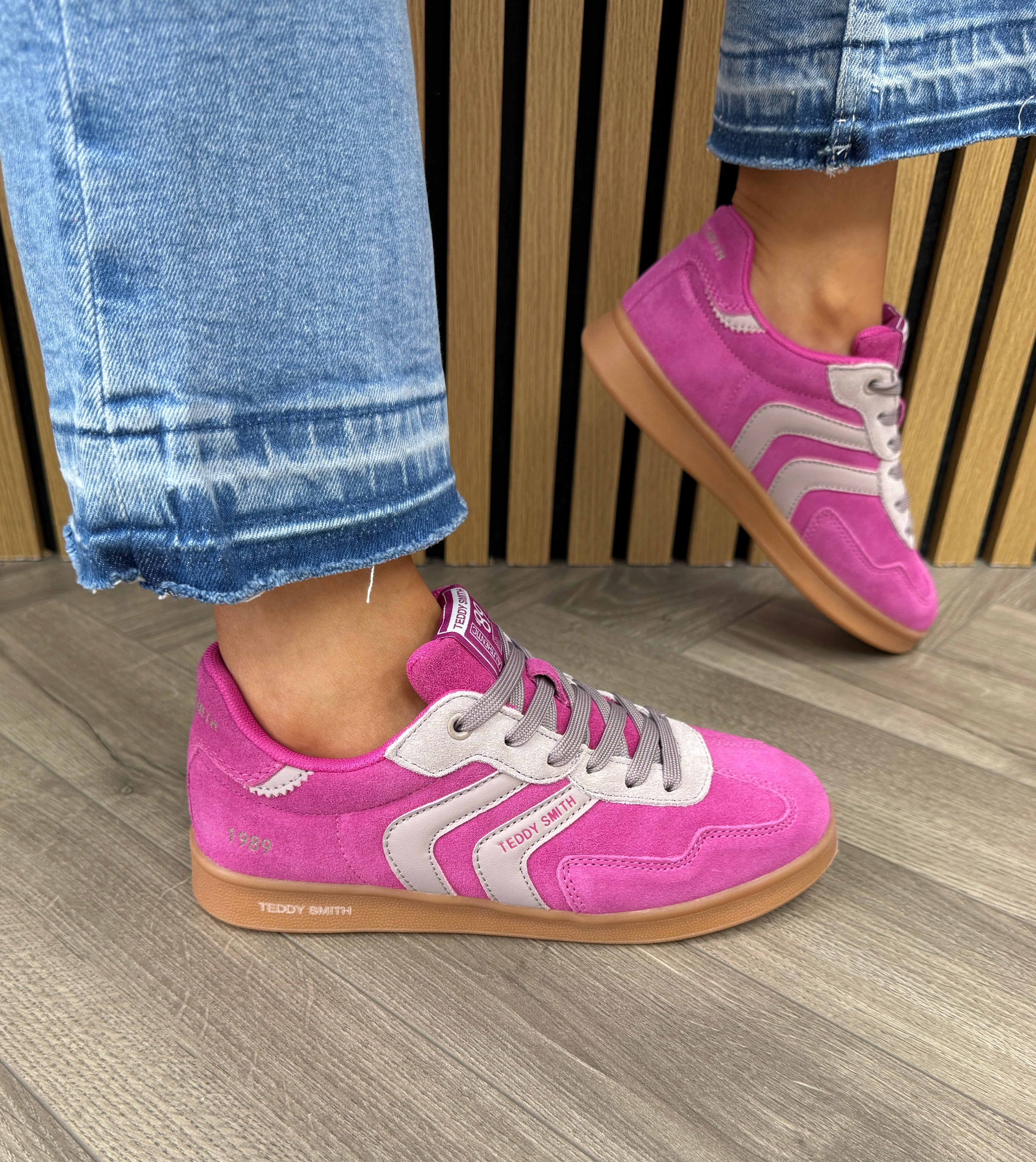 Teddy Smith (TS3) Gum Sole Trainer 120519 - Fucsia – Fred Funk