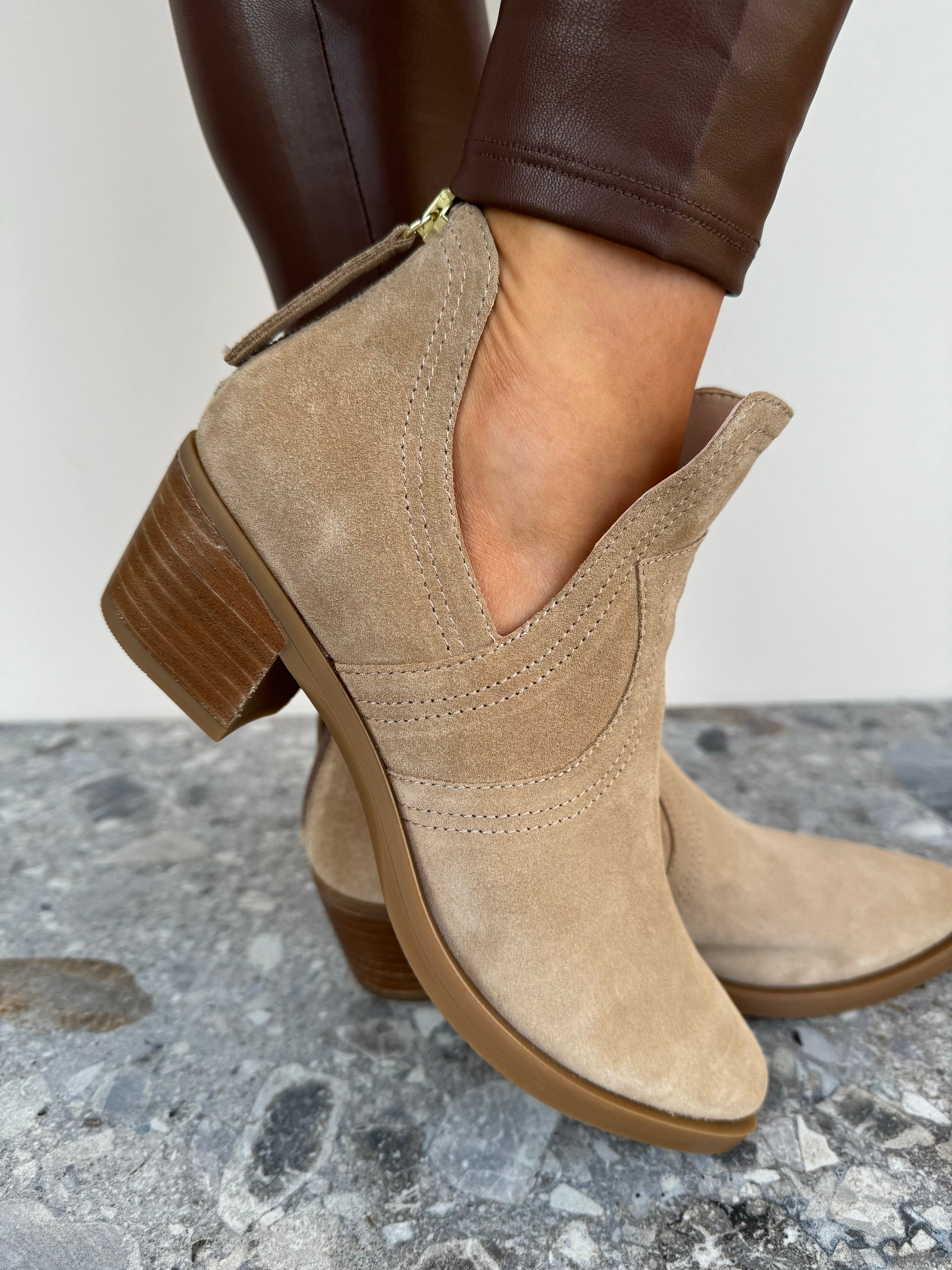 Side cut sales ankle booties