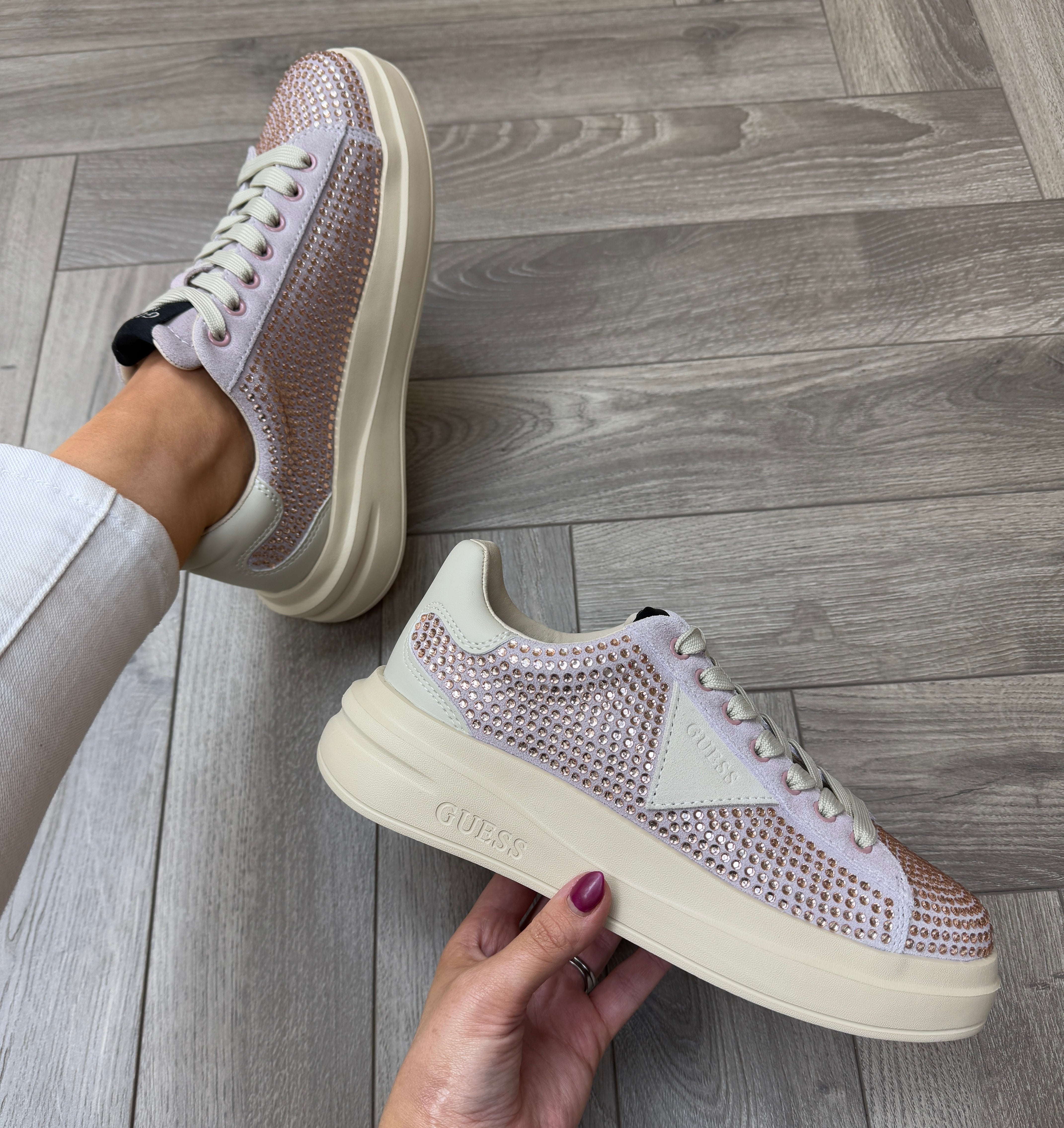 guess sneaker heels
