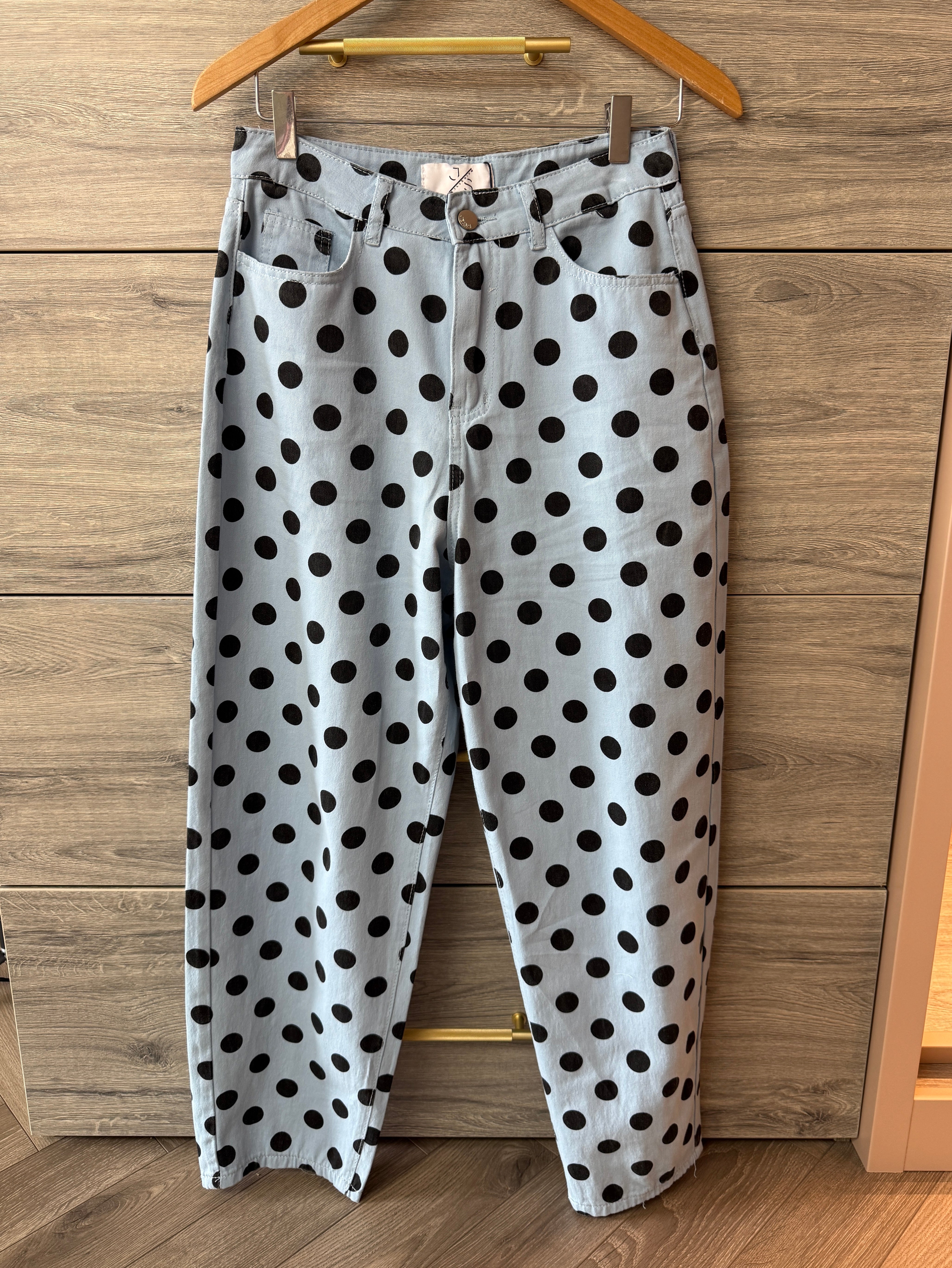 Polka Dot Denim Jean 'TR1852' - Blue (FF35) – Fred Funk