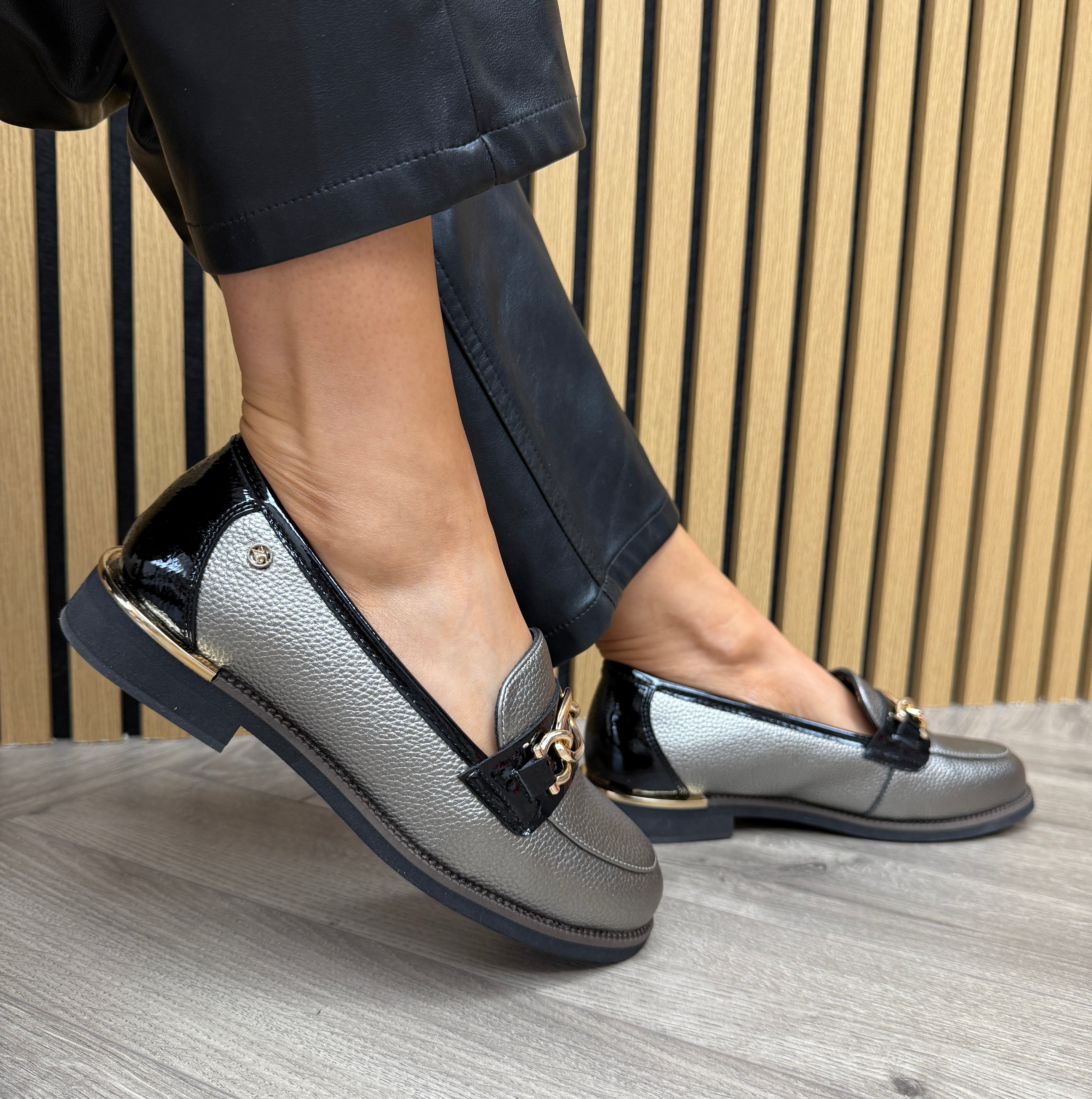 Zanni & Co 'Phan Thiet One' Metallic Loafer - Bullet Mix