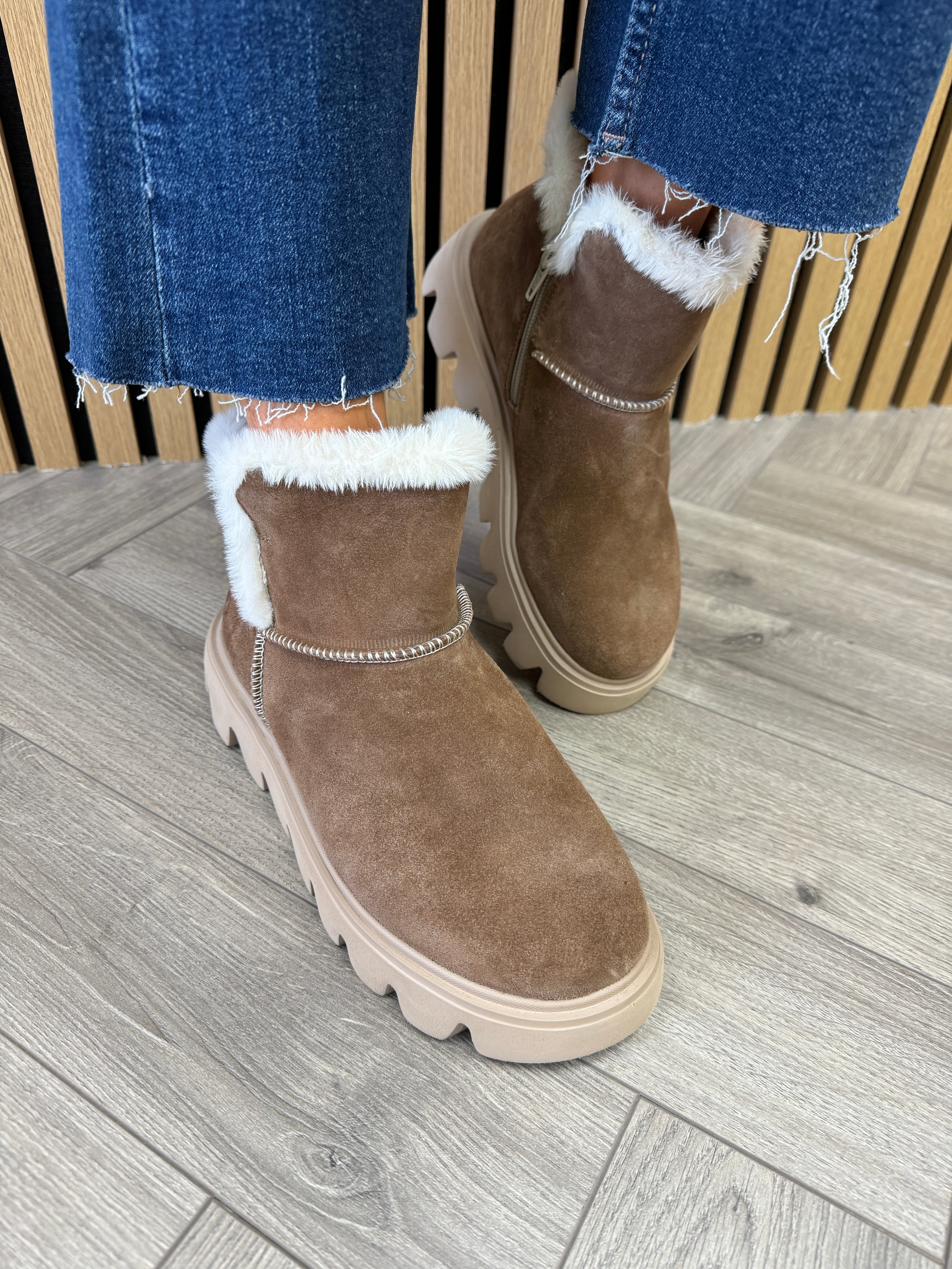 Rieker wool lined ankle boot on sale