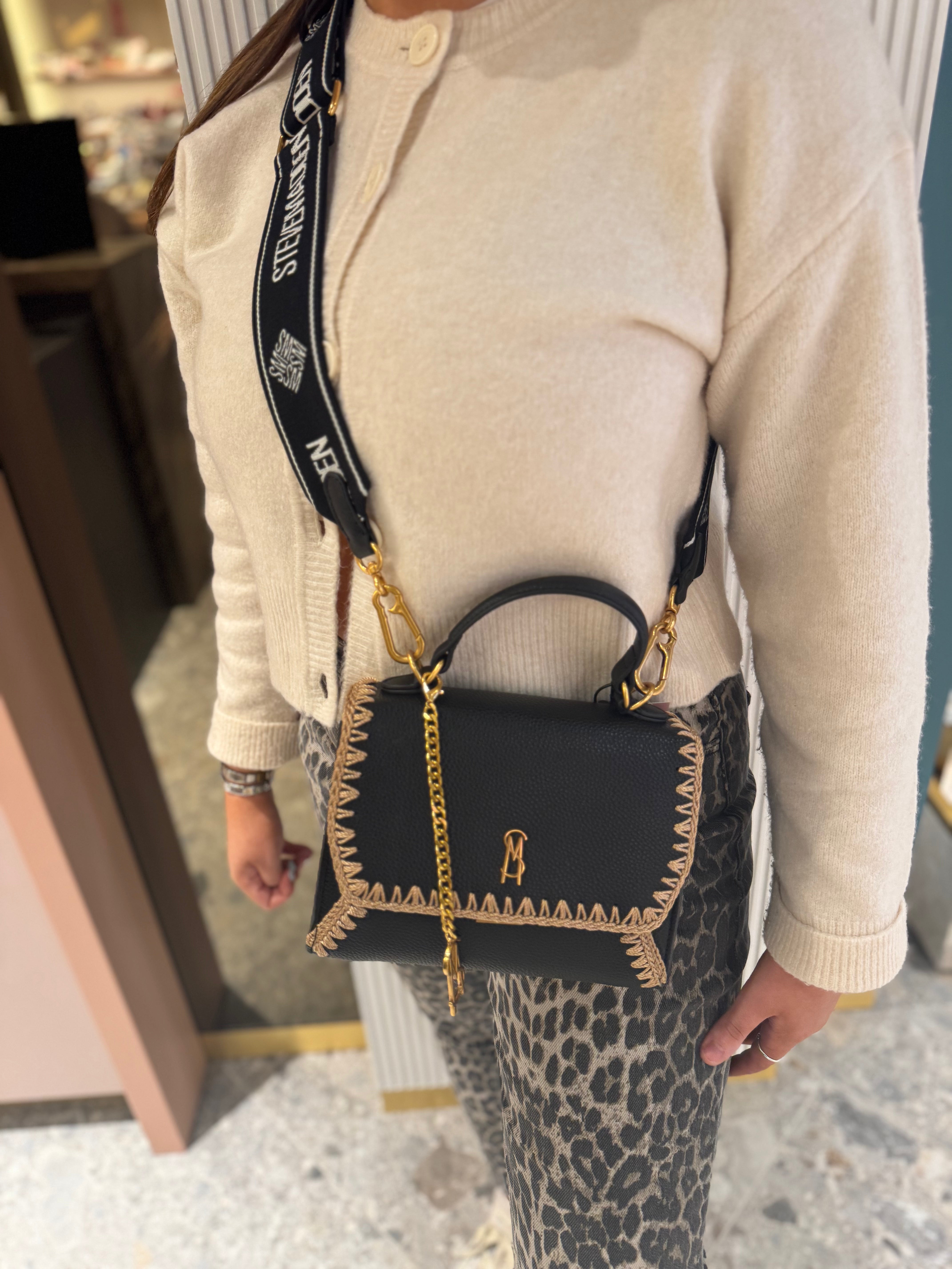 Steve Madden (AW25) 'Barclay' Top Handle Handbag - Black